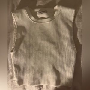 Babaton Sculpt Knit Racer Cropped Tank